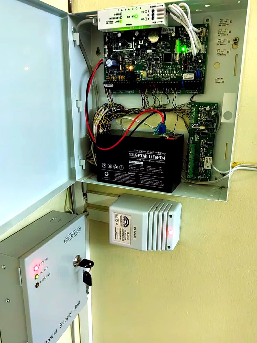 Power supply opened